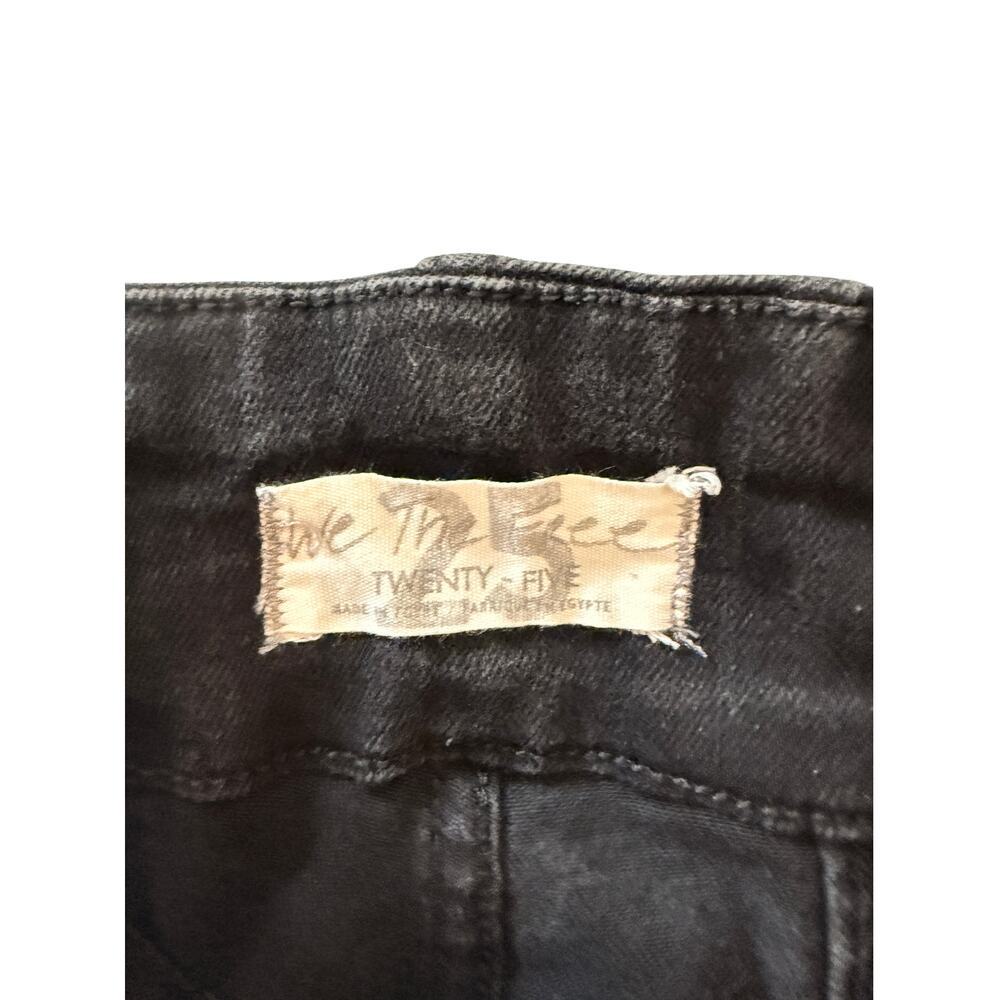 Free People We The Free Jayde Flare Jeans Black Onyx Denim Bell Bottom Size 25 - Picture 12 of 16